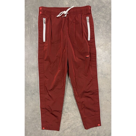 Nike Sportswear Essentials Woven Unlined Tearaway Pants Mens S Red DM6686-662 - Picture 1 of 9